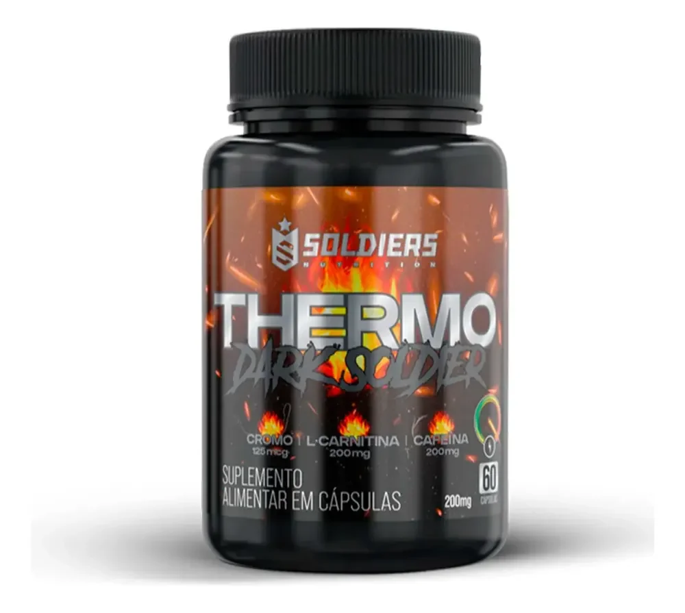 Termogênico Dark Cafeina 100% Importado Soldiers Nutrition Energia Rendimento Definição