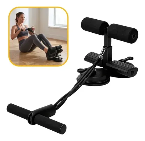 Suporte De Abdominal Exercícios Com Ventosa De Abdominais Preto