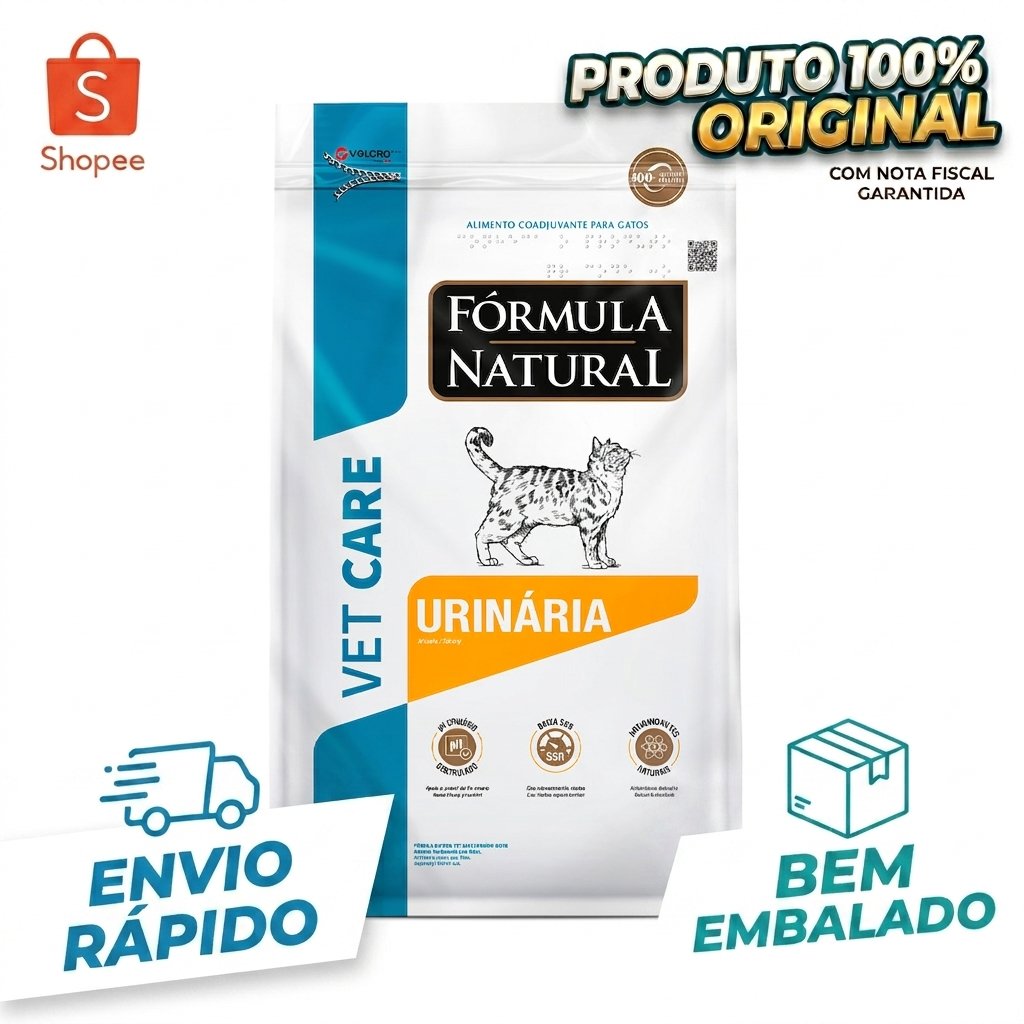 Ração Urinária Gatos Fórmula Natural Vet Care 7kg Original Controle pH