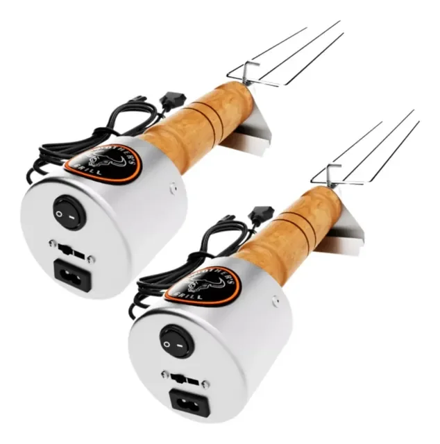Dia Dos Pais Kit 2 Espetos Giratório Flexgril (frete Grátis)