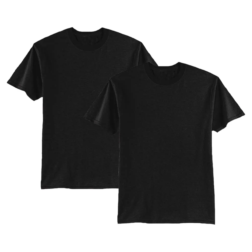 Kit 2 Camiseta Masculina Lisa Algodão Básica