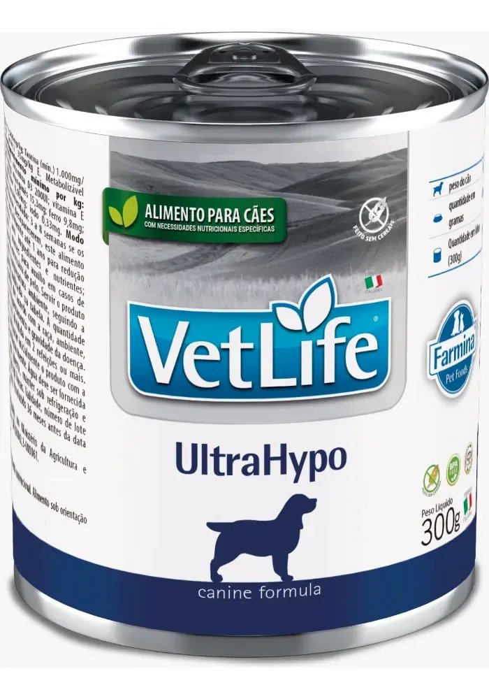 Ração Úmida Farmina Vet Life Ultrahypo Cães Adultos 300g