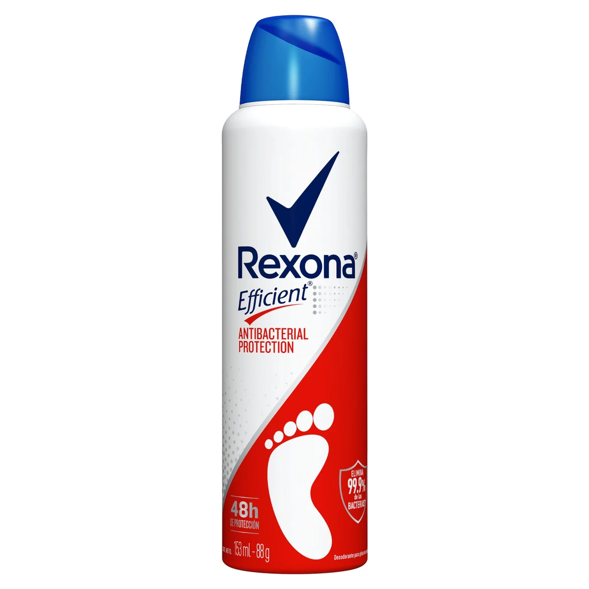 Rexona Desodorante Para Os Pés 153Ml Efficient Aerossol Rexona (A Embalagem Pode Variar)