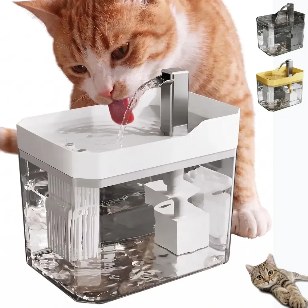 Fonte De Agua Para Gato Cachorro Bebedouro Automático Bivolt 127/220v Branco