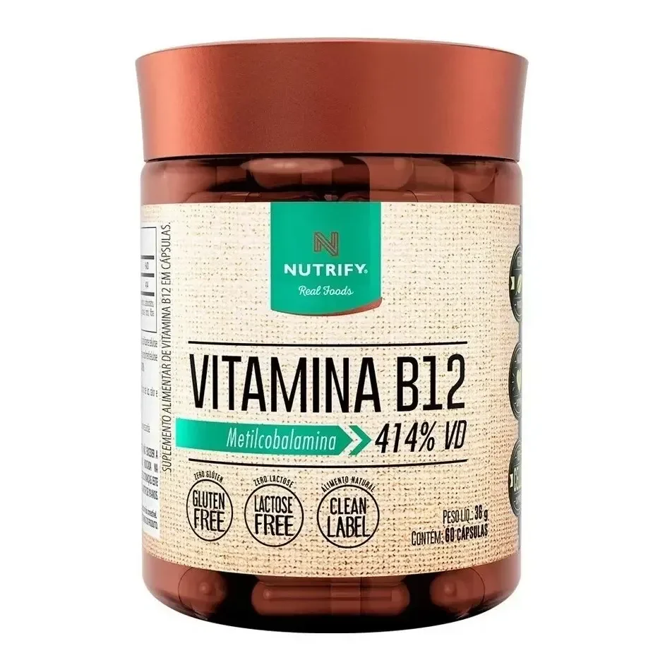 Vitamina B12 Metilcobalamina 60 Cápsulas Nutrify Encapsulados