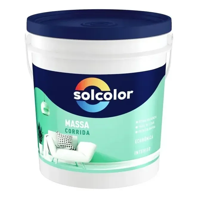 Massa Corrida 25kg Branca Solcolor