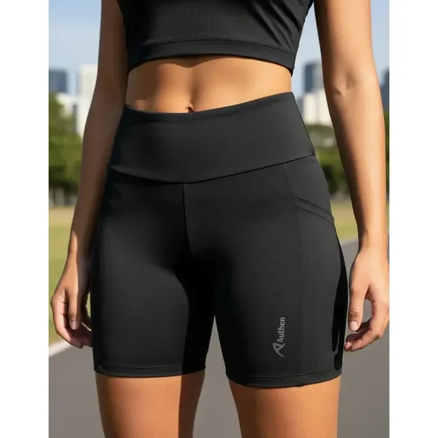 Bermuda Corrida Feminina Authen Essential Stamina 3 Bolsos