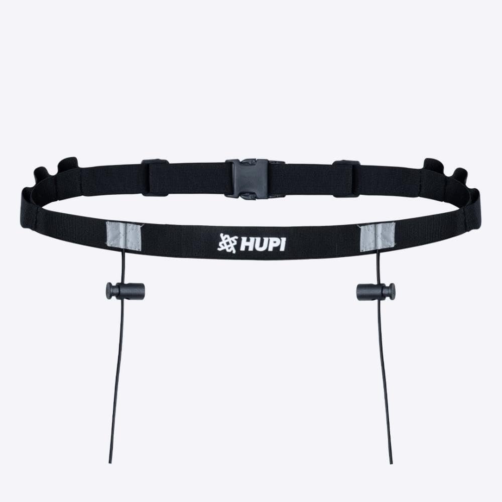 Cinto Porta Número para Corrida HUPI com Porta Gel Unissex, Tamanho Único