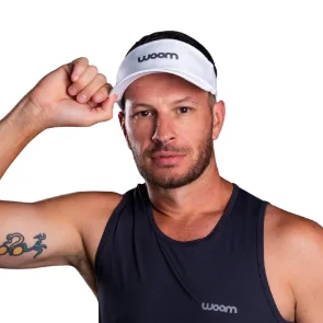 Viseira Woom Running Aero Fast Branco