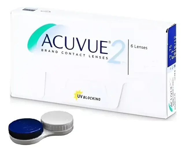 Lente De Contato Acuvue 2 Incolor / Miopia E Hipermetropia