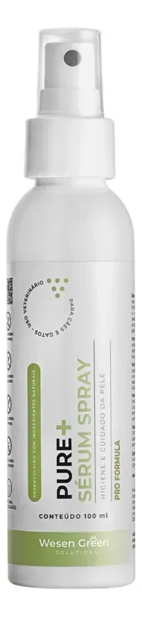 Pure Sérum Spray Pro Fórmula Para Coceira Lambeduras Pets 100ml