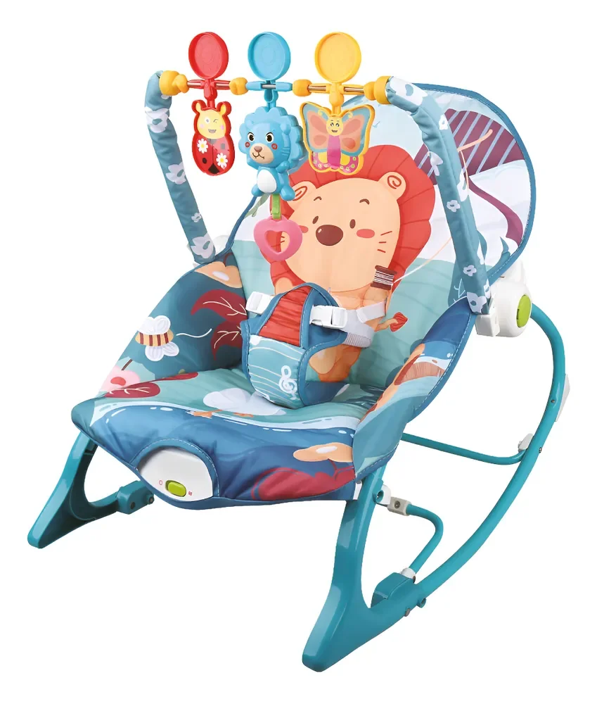 Maxi Baby Cadeira de Descanso e Balanço Bebê Musical Fun Time Felix Leão