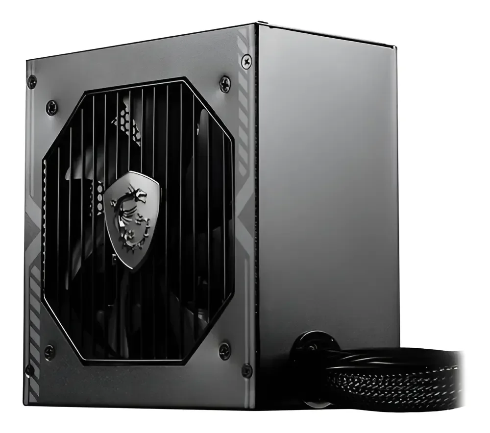 Fonte Gamer Atx 650 Para Computador Msi Mag 650w 80 Plus Cor Preto