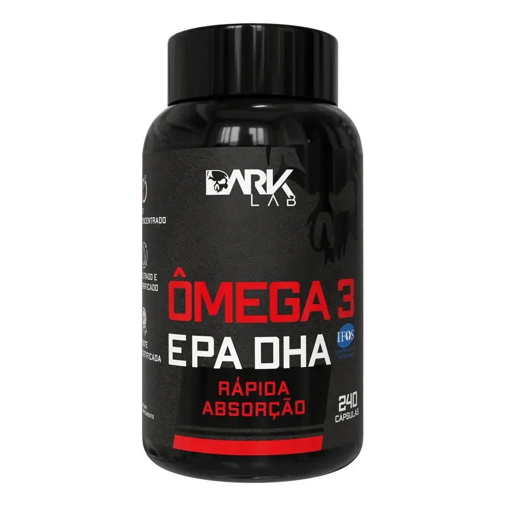Ômega 3 Epa Dha 240 Cápsulas Dark Lab Sem Sabor