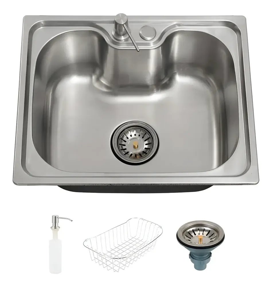 Cuba Gourmet para Cozinha Aço Inox 201 50x40cm Nawa Prata - Pingoo.casa
