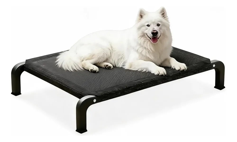 Cama Pet Suspensa Elevada Impermeável Respirável Confortável Preto-l Cama Pet Impermeável Suspensa Elevada Portátil Respirável E Confortável Para Pets Cães Gatos Ideal Para Verão E Viagem