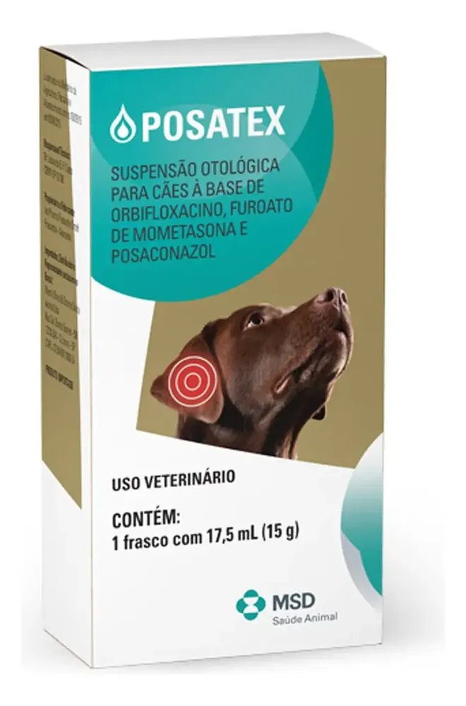 Posatex Remédio para Otite Antibiotic Dogs 18ml