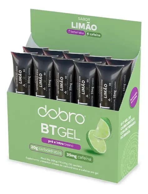 Dobro Bt Gel Beterraba Com Limão E Cafeína Natural - 10x30gr
