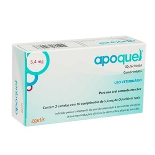 Apoquel 5,4mg Zoetis para Cães – Alívio eficaz da coceira e dermatites alérgicas