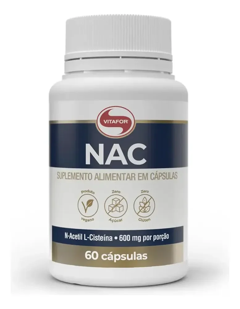 Suplemento alimentar Nac 60 Cápsulas Sem Sabor Vitafor