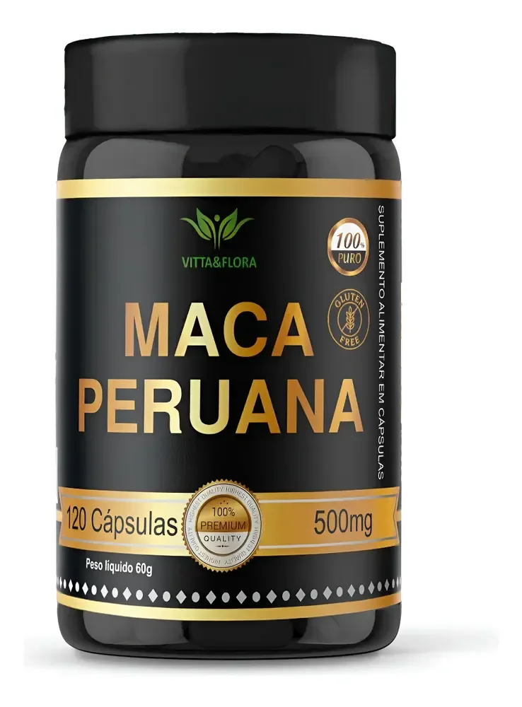 Maca Peruana Original Pura 120 Capsulas Vitta&flora