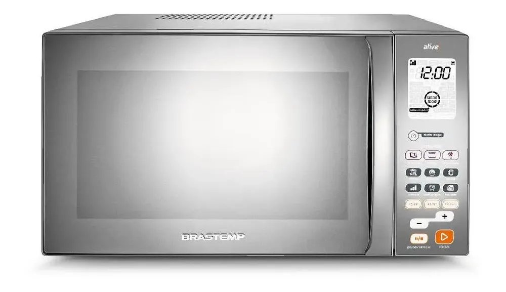 Micro-ondas Brastemp 38L Inox Espelhado Grill - BMJ38AR