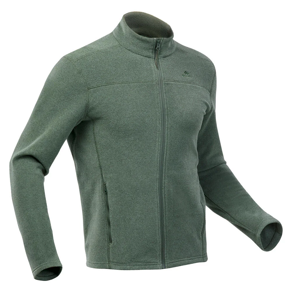 Blusa Fleece Masculina de Trilha Térmica MH100 Quechua Verde
