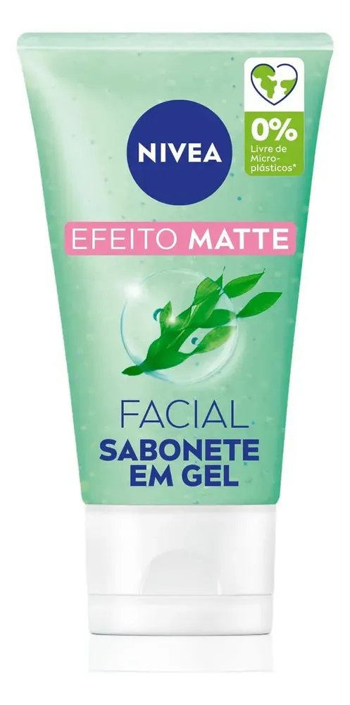 NIVEA Sabonete Facial em Gel Purificante Efeito Matte 150g, Limpeza Profunda, Controla Oleosidade, Poros Limpos, Pele Mista e Oleosa