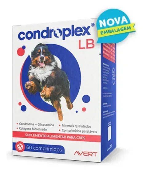 Condroplex Lb Suplemento Alimentar Para Cães Grandes 60 Comprimidos