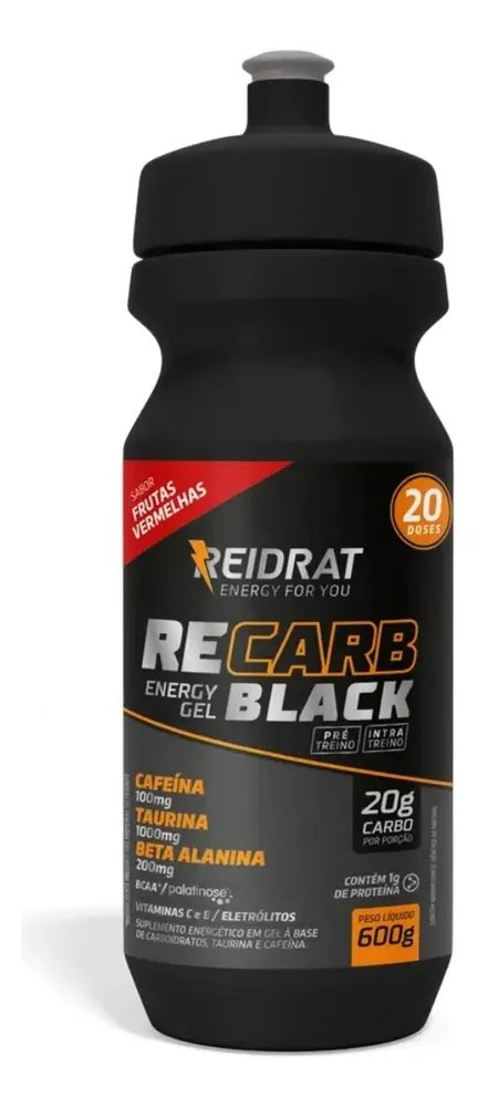 Recarb Energy Gel Squeeze 600g Reidrat Nutrition Frutas Verm Frutas Vermelhas