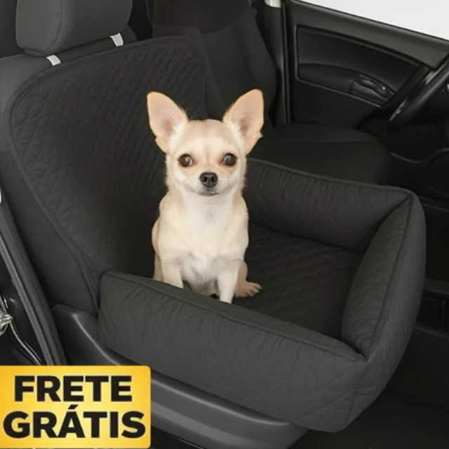 Assento Pet para Carro Banco Dianteiro Impermeável Lavável Caminha Cachorro Pequeno | Shopee Brasil