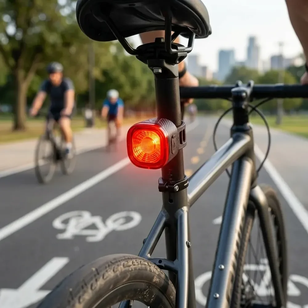 Luz Lanterna Traseira Bike Sinalizador Led Alerta Freio Ipx6 Luz Traseira Led Vermelho Sensor Brake Ligth Bike Sinalizador Inteligente Alerta Freio 4 Modos Chuva Ipx6 Recarregável Usb