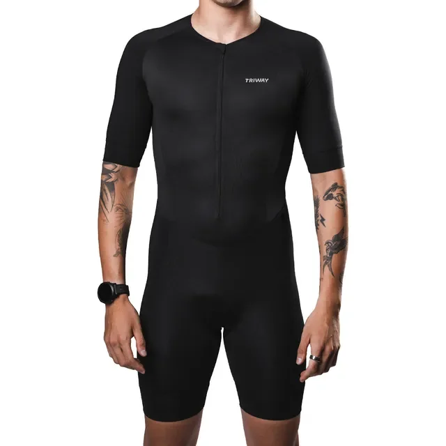 Macaquinho Triathlon Triway Sports Sprint Black Masculino