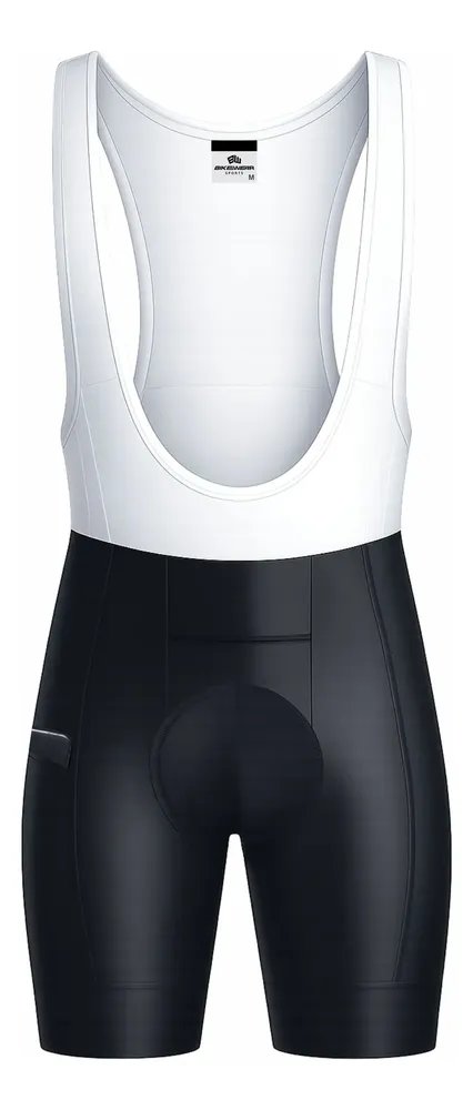 Bretelle Masculino Ciclismo Short Forro Gel Alta Performance Branco G