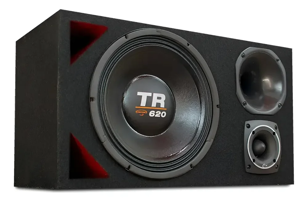 Caixa Trio Automotivo Completa Alto Falante Triton Tr 620