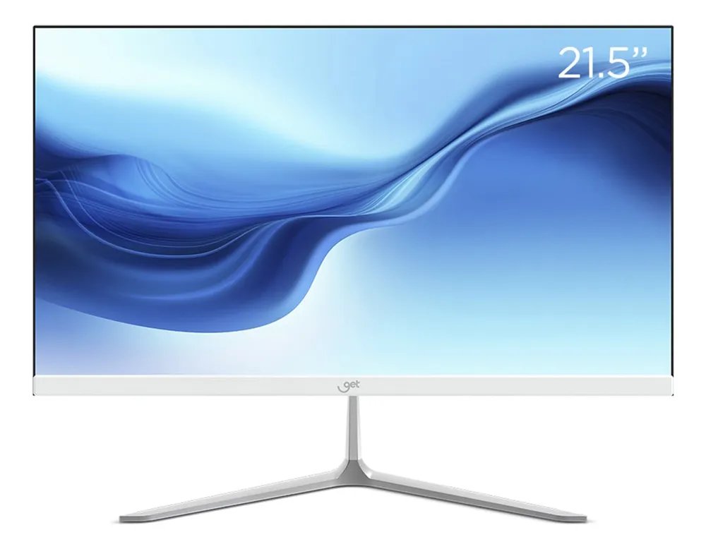 Monitor GET Office Slim de 21.5" Full HD Com 100Hz e Painel VA Branco