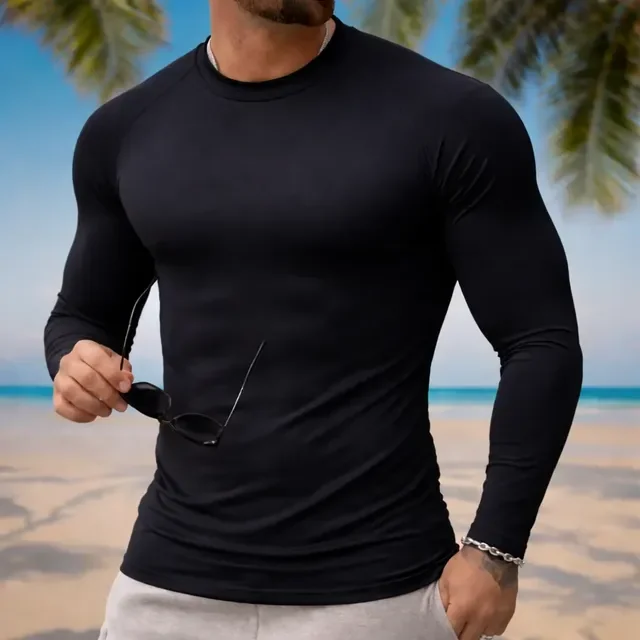 Camisa Manga Longa Uv 50 Proteção Mascunino Sol Segunda Pele