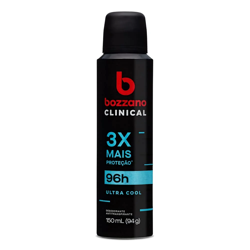 Desodorante Bozzano Clinical Ultra Cool Aerossol Antitranspirante Masculino 150ml
