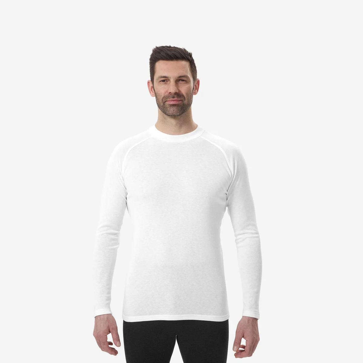 Blusa Segunda Pele Masculina de Esqui Térmica 500 Quechua Branca