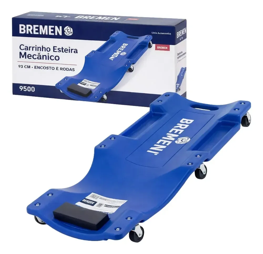 Carrinho Tipo Esteira Para Mecânico Bremen 9500 150k 6 Rodas