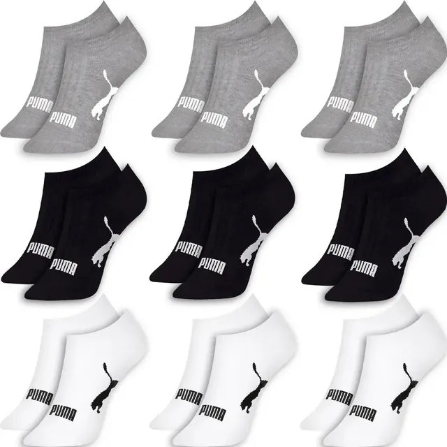 Kit 9 Pares Meias Puma Sapatilha Soquete Invisível Original