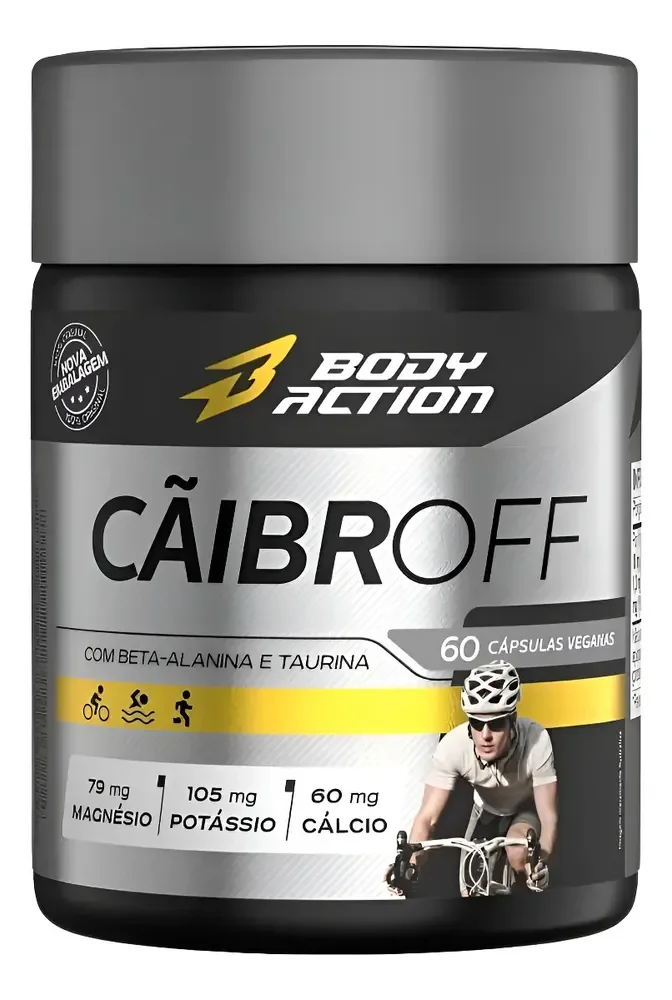 Caibroff 60 Caps Anti Caimbras Potássio Magnésio B Alanina Neutro