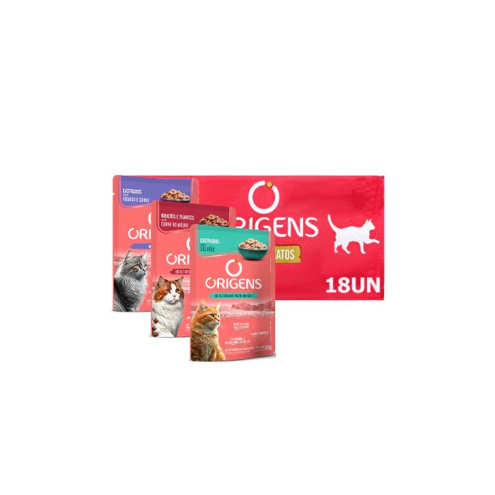 Origens Sachê Gato 85g Caixa Com 18 Unidades