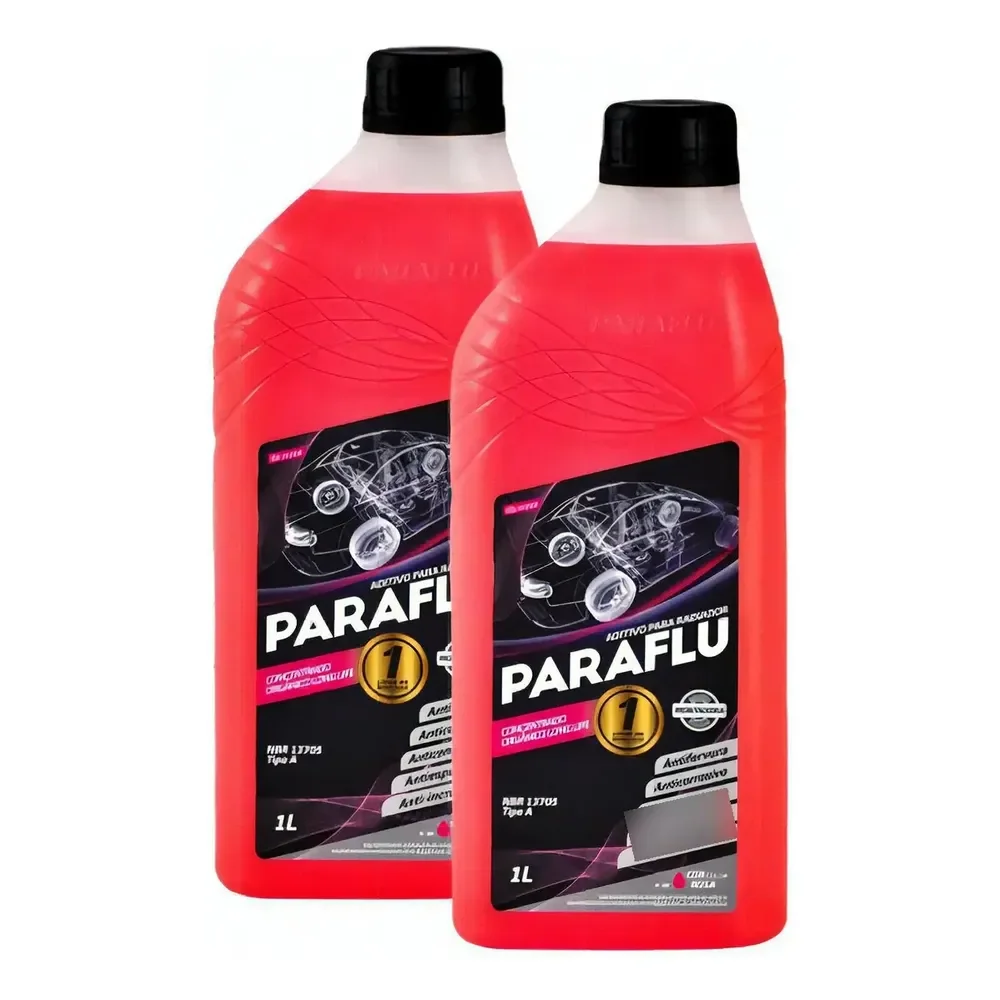 2 Fluido Paraflu Rosa Concentrado Organico 3001 1 Litro Rosa