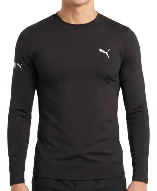 Camiseta Puma Térmica Manga Longa Proteção Uv 50+ Masculina
