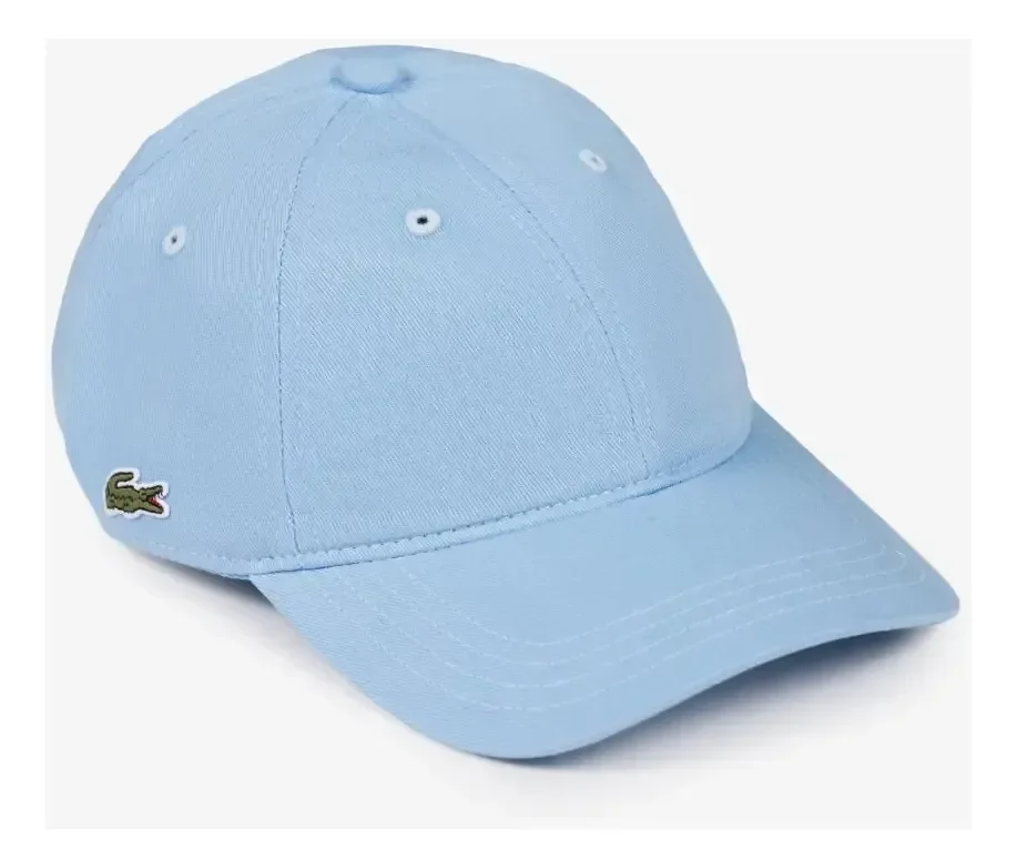 Boné Lacoste Gabardine Em Promoção. Cor Azul-claro Tamanho Único