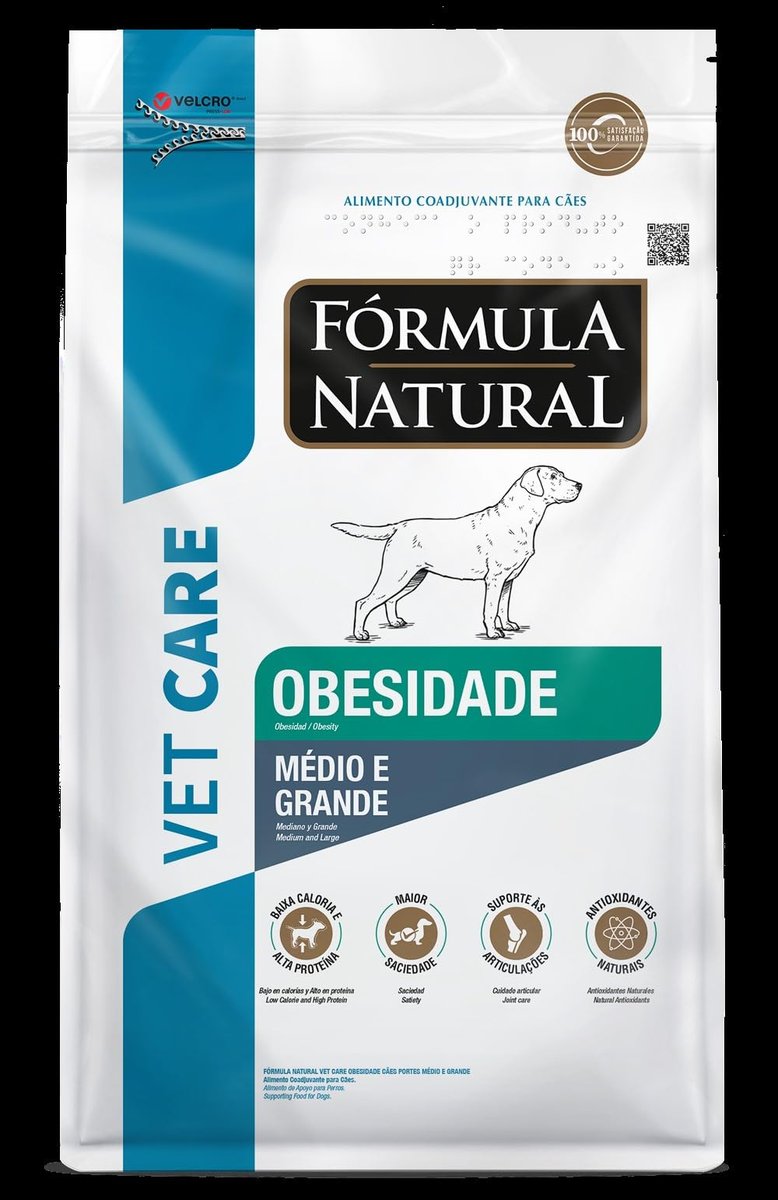 Fórmula Natural Vet Care Cães Obesidade Raças Médias e Grandes 10,1kg