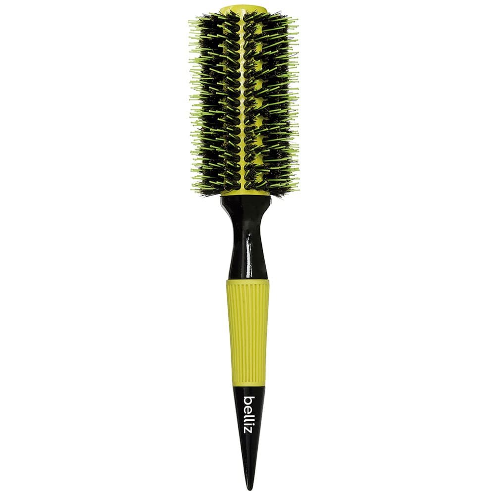 Belliz, Escova de Cabelo Térmica, Pro Colors Nº 27, Base de Cerâmica, Cerdas Mistas