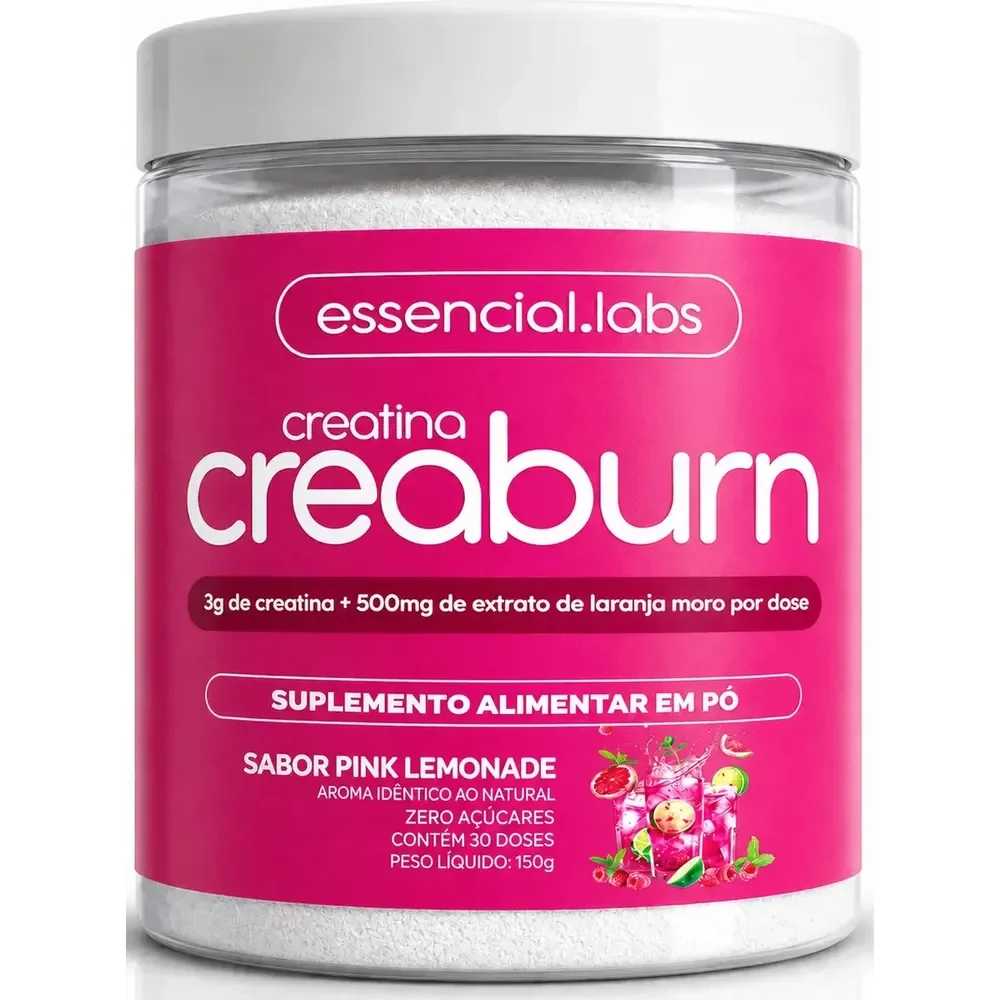 Creaburn (creatina 100% Pura + Morosil) Sabor Pink Lemonade - 30 Doses Limonada Rosa