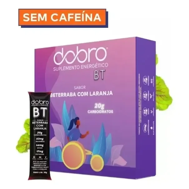 BT Gel de Carboidrato Dobro Beterraba e Laranja (10 sachês de 30g cada)